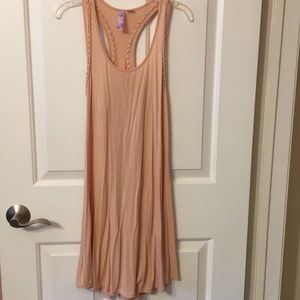 Light pink tank dress
